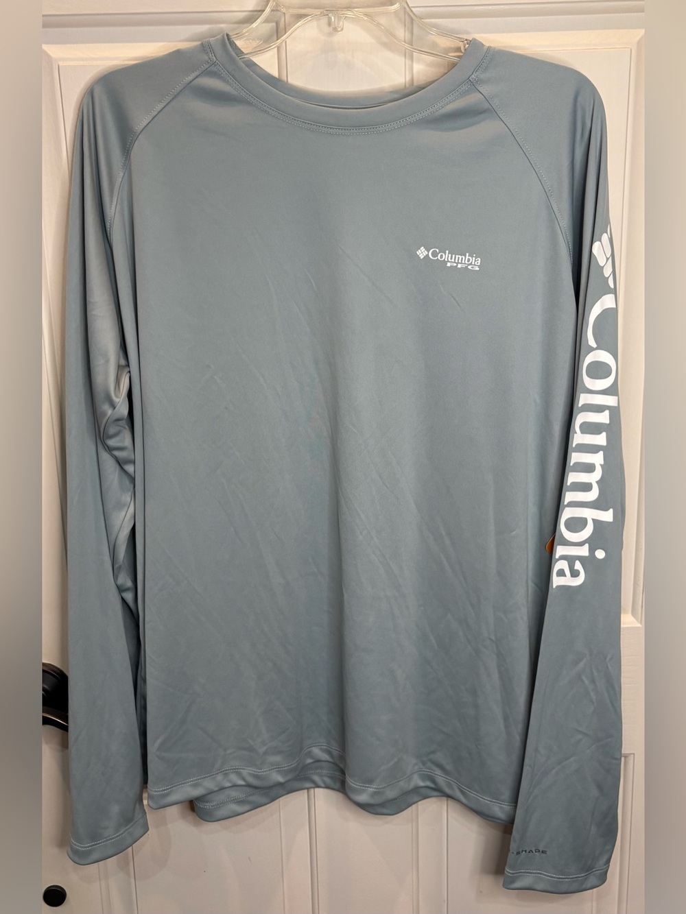 Columbia PFG Tidal Tee II Women's XXL/2TG Blue Long Sleeve UV Wick Crew